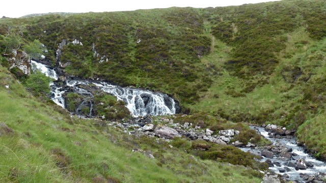 One of the many waterfalls on the Allt an Tiaghaich