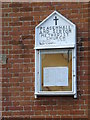 TM3569 : Peasenhall & Sibton Methodist Church Notice Board by Geographer