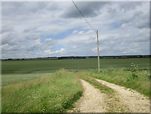 SE9149 : Farm track to Stephenson Wold by Jonathan Thacker