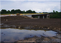 SD4964 : Lune West Bridge under construction by Ian Taylor