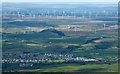 Neilston and Whitelee wind farm from the air