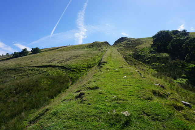 Former causeway up to Musbury Heights... © Bill Boaden cc-by-sa/2.0 ...