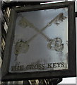 The Cross Keys name sign, Neath
