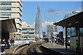 The Shard seen from Waterloo East Station