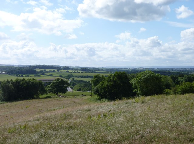 Road to Woolley Edge Service Station as... © Jeff Gogarty cc-by-sa/2.0 ...