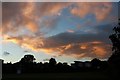 Clouds at sunset, Torre