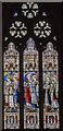 TG1222 : Stained glass window, St Michael and All Angels' church, Booton by Julian P Guffogg