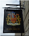 Sign for the George public house, Alnwick