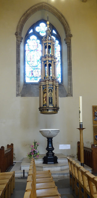 St Albans Cathedral - Font & cover