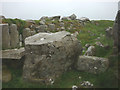 NY8771 : Boulders in the north ditch, Hadrian's Wall by Karl and Ali