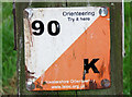 Orienteering sign at Melton Country Park