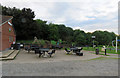 Tables and chairs by Melton Country Park Visitors Centre