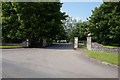 Entrance to Lucknam Park Hotel