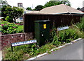 Electricity cabinet on a Liswerry corner, Newport