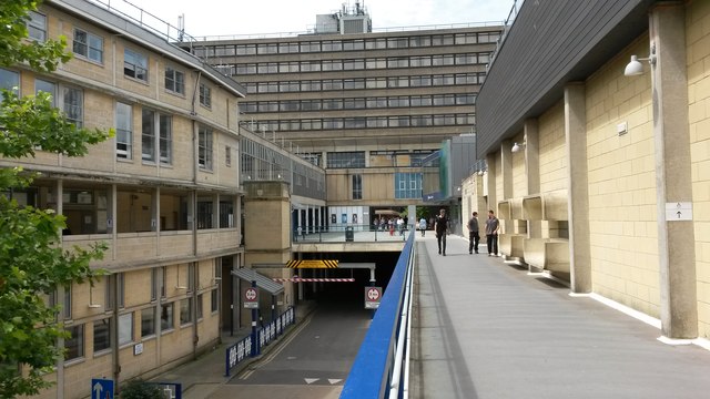 View along central precinct, University of Bath
