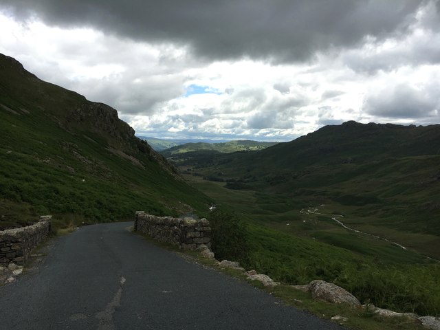 Wrynose Pass at Wrynose Bridge