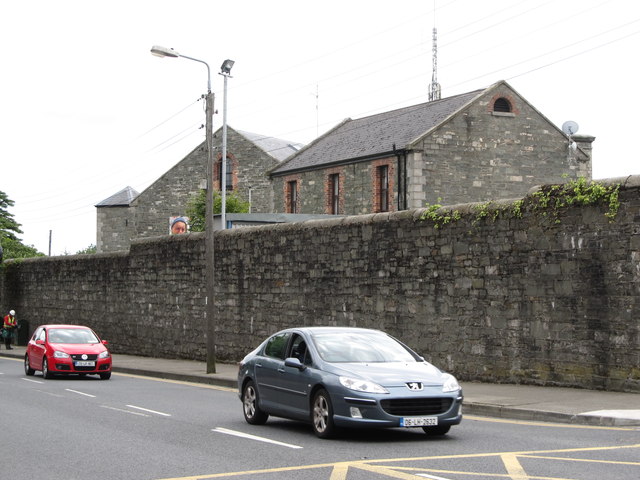 Outer walls and buildings at the former Dundalk Gaol