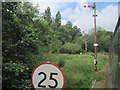 View from a Norwich-Great Yarmouth train - semaphore signals at Brundall Junction