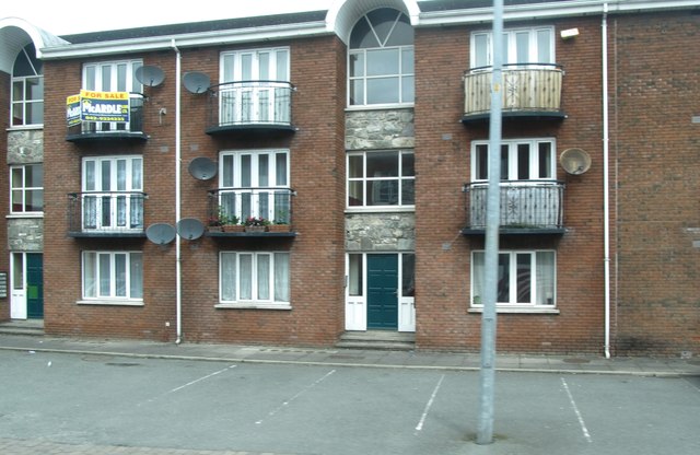 Apartments near the junction of The Laurels and The Long Walk