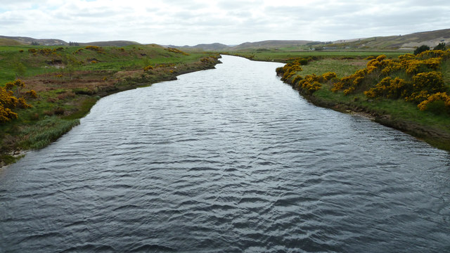 Halladale River from the A836 bridge