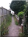 West Howe: arriving on Verney Close on footpath U22