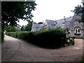 Talbot Village: footpath N15 passes the almshouses