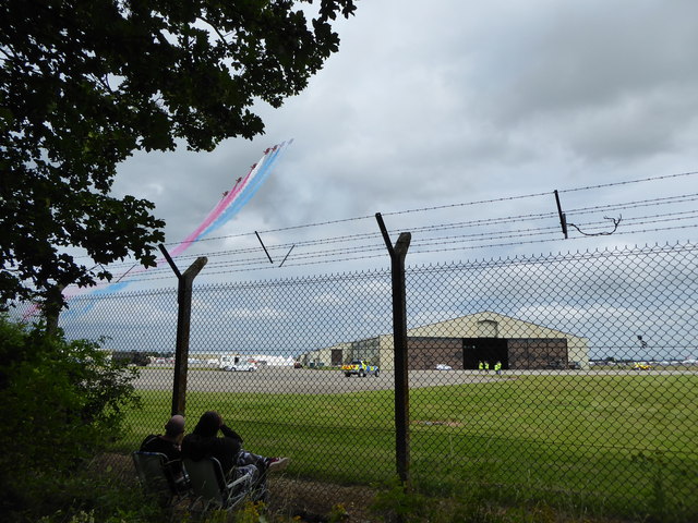 Watching the Red Arrows, Royal International Air Tattoo, RAF Fairford