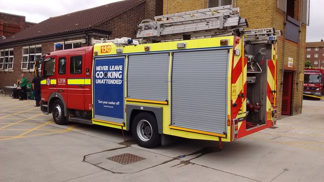 View of a fire engine parked in Barking... © Robert Lamb cc-by-sa/2.0 ...
