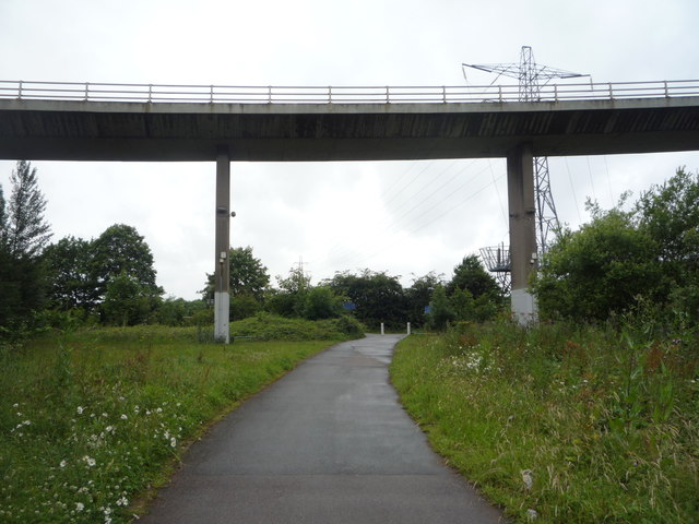 Bridge over cycle path