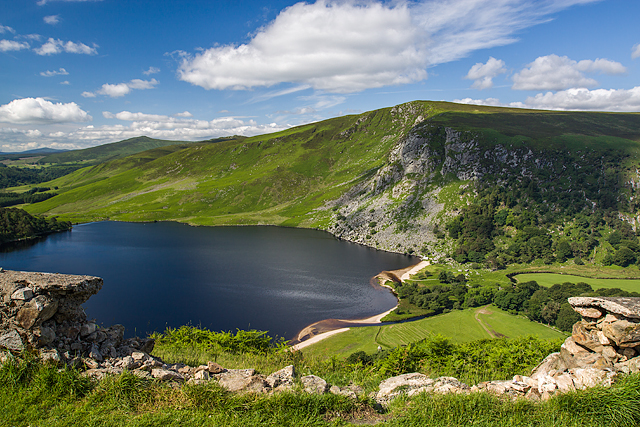 View over Lough Tay, Wicklow Mountains