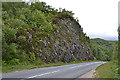 NM6978 : Cutting on the A861 by Nigel Brown