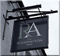 Sign for the Ruddington Arms