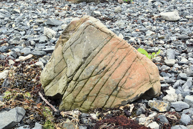 Rock by the shore, Helen's Bay (July 2016)
