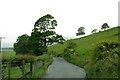 Rural road on Hund Hill