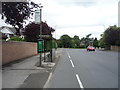 Bus stop and shelter on Russell Drive, Wollaton