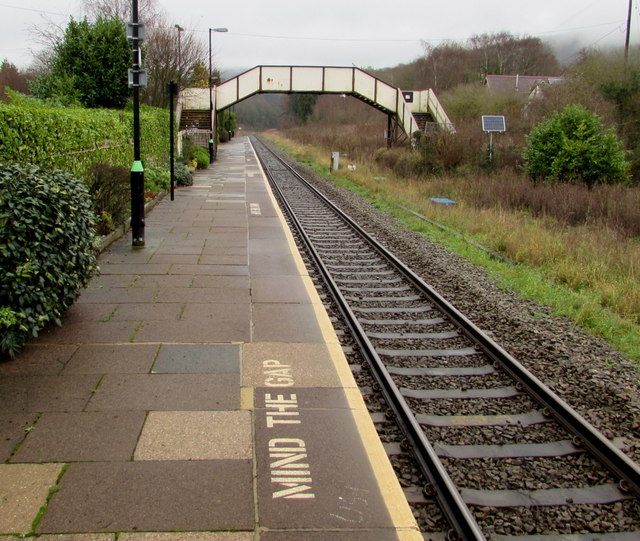 Southwest end of Colwall railway station