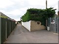 Wallisdown: footpath U16 passes Hazelmere