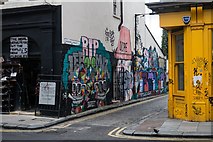 TQ3482 : Street art, Grimsby Street by Jim Osley