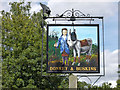 Inn sign, The Donkey and Buskins