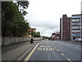 Bus stop on Ring Way (A59). Preston