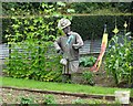 SK9391 : Scarecrow in the allotments north of Hemswell by Neil Theasby