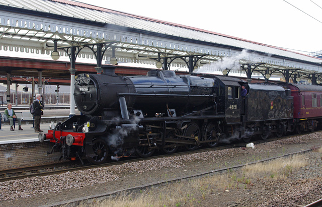 Steam train at York