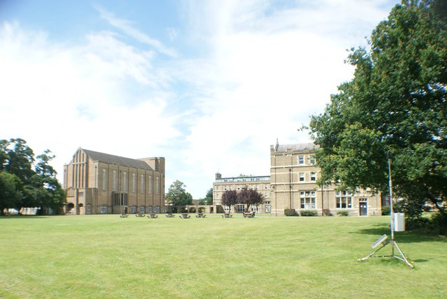 View of St. Mary's University from the grounds of Strawberry Hill House