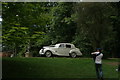 View of a 1951 Bentley Mark 6 parked up for a wedding at Orleans House