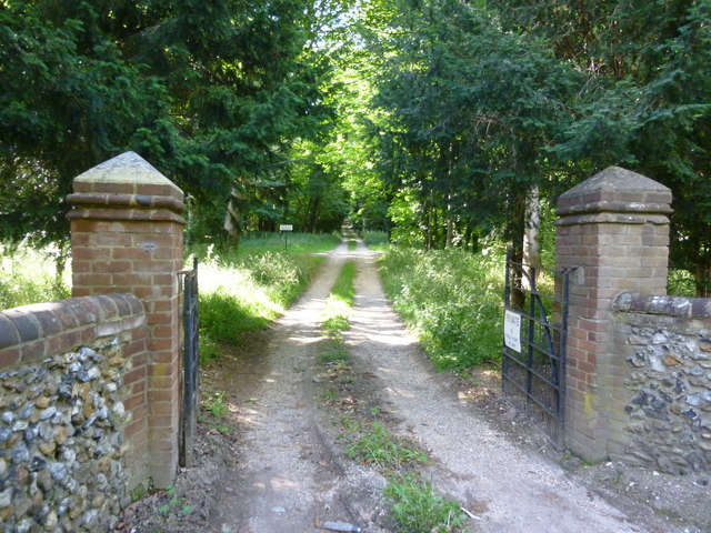 Driveway to Ring Hill Fort near Audley... © Richard Humphrey ...