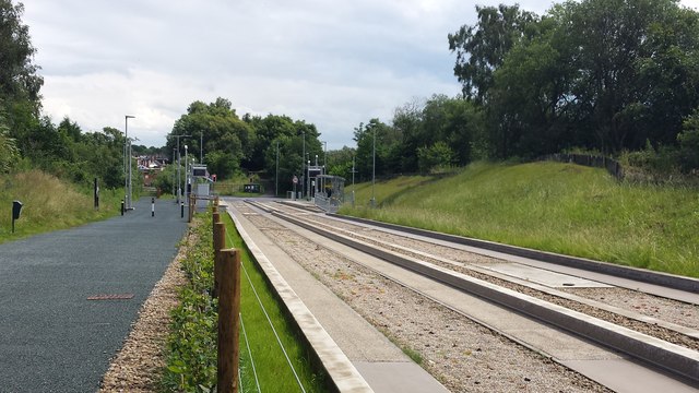 End of guided busway, Ellenbrook