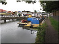 Canal workboats by Thames Lock