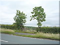 Field entrance and footpath