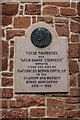 Plaque in Castle Street, Mauchline