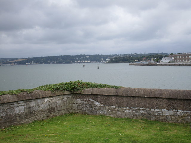 View from Rocky Island towards Haulbowline Island and the Cork mainland